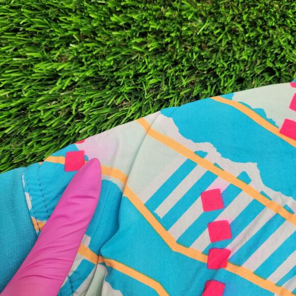 Vintage 80s NIKE Sweatshirt Womens Medium 22x22 Boxy Blue - Picture 3 of 16